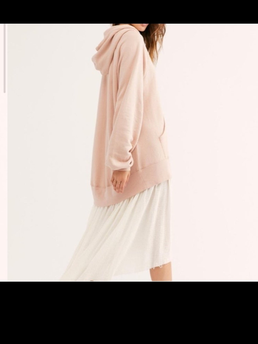 Free People Blush Pink Oversized Hoodie Sweatshirt - Picture 4 of 7